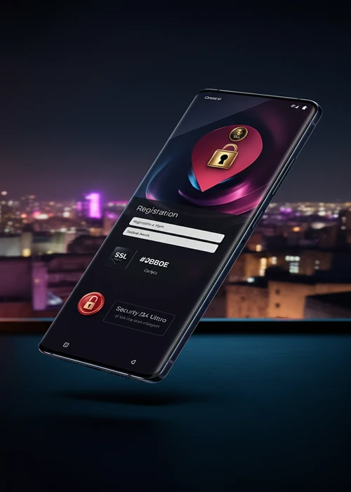 Image du processus d'inscription sécurisé chez Prince Ali Casino, illustrant la protection des données personnelles avec cryptage SSL.